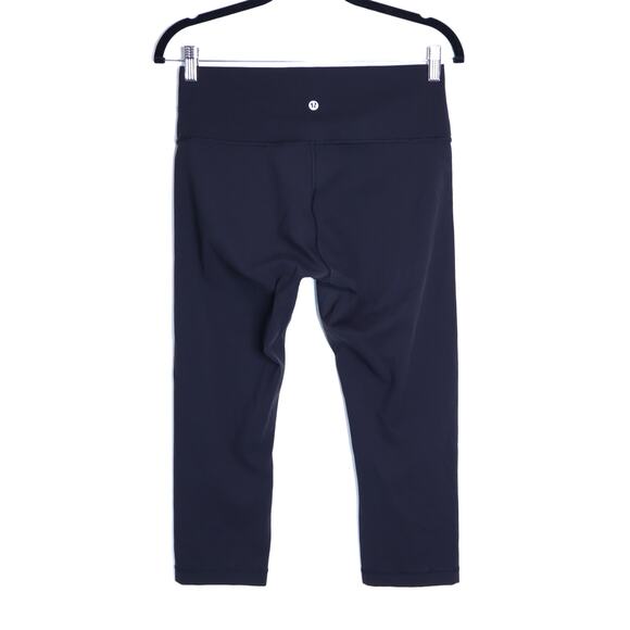 LULULEMON 21" Crop Wunder Under Legging Black High Rise Active Women's 10 - Picture 2 of 7